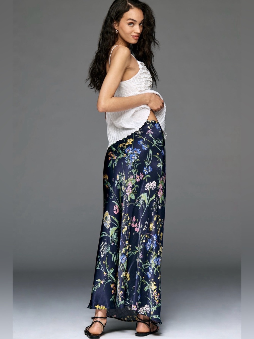 Anthropologie Tilda A-Line Maxi Slip Skirt NWT - Picture 3 of 6